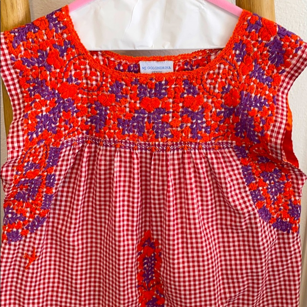 Mi Golondrina Mexican embroidered top